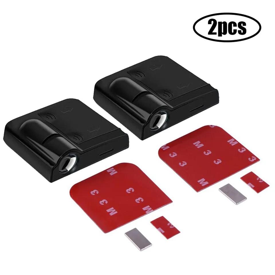 2pcs Wireless Car Door Welcome light Logo No Drill Type Badge For Arsenal Chelsea Juventus Real Madrid AC Milan CLUB Logo (4)