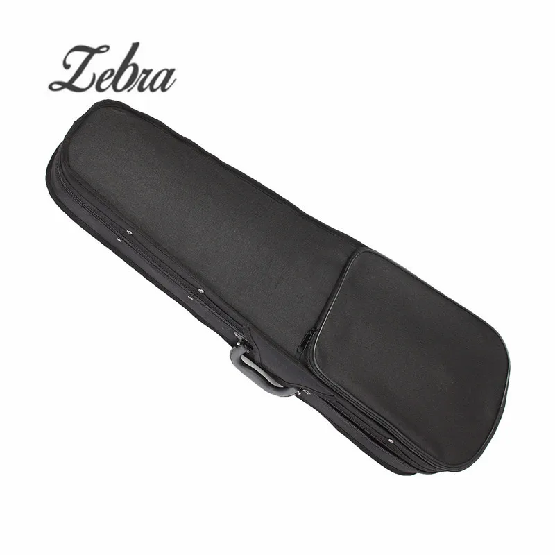 

Zebra Oxford Fabric 3/4 4/4 Portable Violin Case Cover Fiddle Box Bag with Red Velvet For Violin Parts Accessories