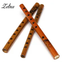 Traditional 6 Hole Flute Clarinet Student Musical Instrument Wood Color 33-34cm For Beginners and Amateurs Woodwind Instruments
