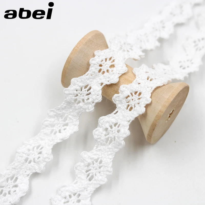 10 ярдов/партия белая кружевная лента 1 5 см|lace trim|cotton lace trimwhite flower |