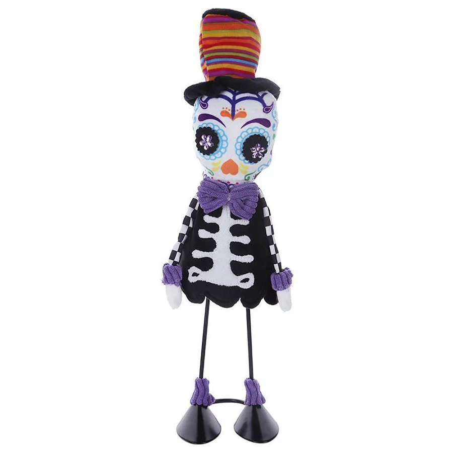 Halloween Decorate Props Ornaments Hallowmas Artificial Skull Skeleton Ghost Dolls Hanging Ornament Decoration Party Supplies (7)
