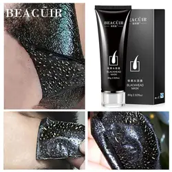 BEACUIR черный маска blackhead Remover маска для носа лечение акне пор полосы пилинг черная голова Глубокая чистка уход за кожей лица маска 80 г