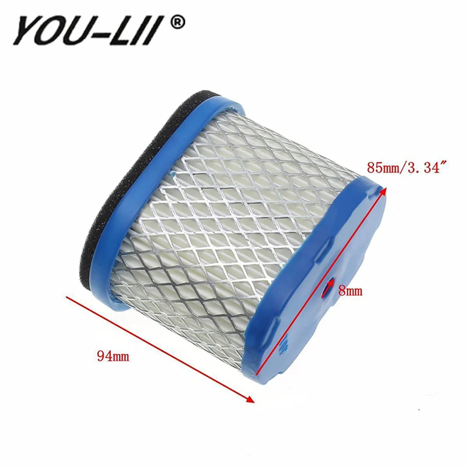 YOULII  Air Filter For Briggs & Stratton 498596 690610 697029 5059h 4207 1 Pc Air Filters +1 Pc  Pre Filters 273356S