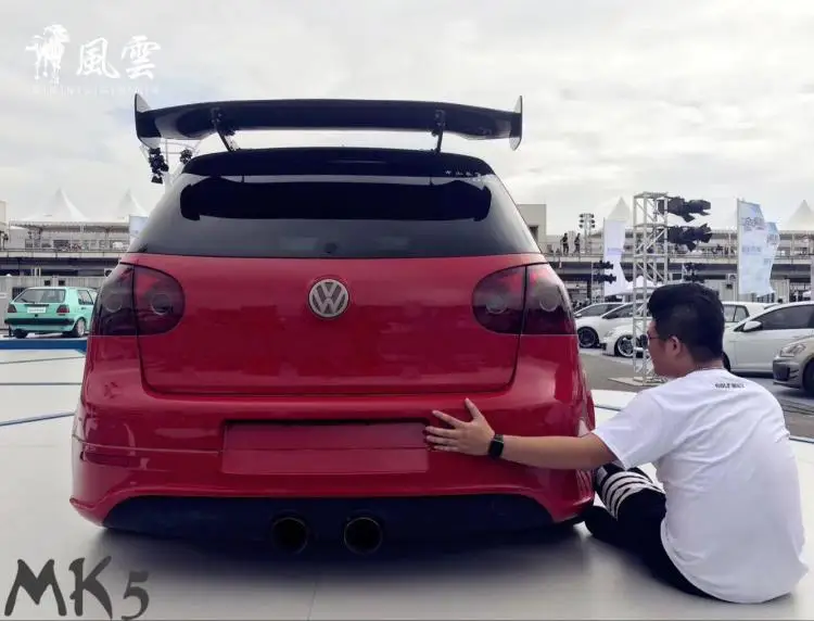 Golf 4 5 6 7 MK4 MK5 MK6 MK7 GT стиль углеродное волокно задний спойлер на крышу крыло для Volkswagen хэтчбек универсальный спойлер