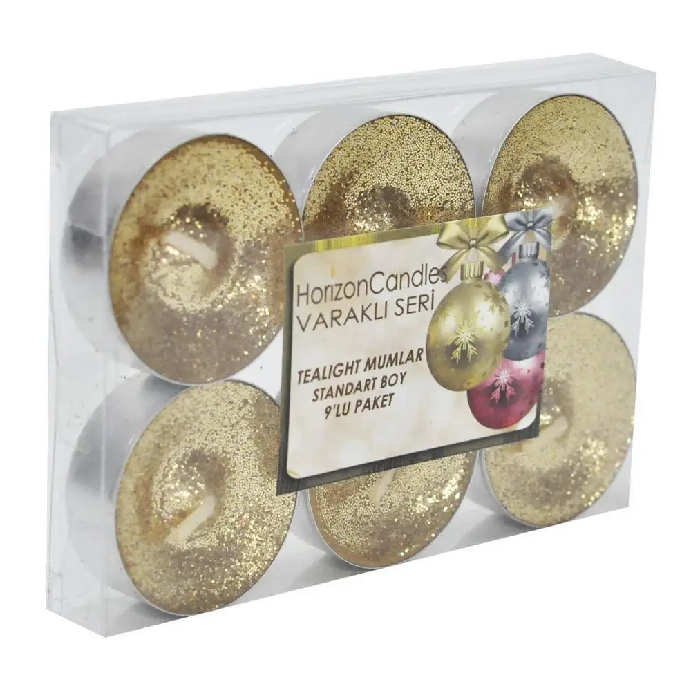 

Tealight Candles, Red, Gold, and Silver Citronella, Set of 6 , HOME decor