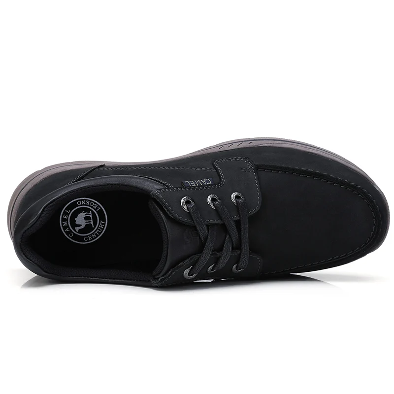 Sapatos Fundo Do Genuíno Masculino Apartamentos Calçado Ao Alta Couro De Grosso Homens A732183370hei Ar Livre Qualidade Retro Homem Camelo a732183370qianzong Cinza 5TnqwfI