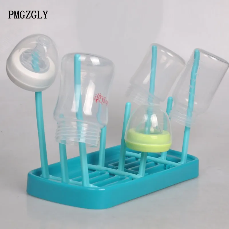 

Bottle dry rack Baby bottle drain rack Drying racks old plastic pink Baby Bottle Cleaning Dryer Drainer Storage Drying Rack
