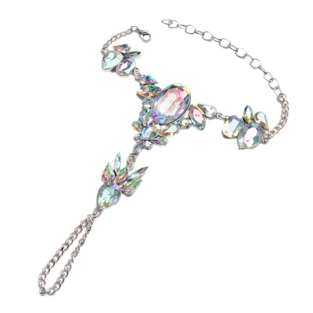 

Woman Jewelry Ankle Bracelets Foot Chain Colorful Crystals