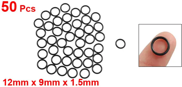 Uxcell 50 шт. 1,5 мм Автомобильный уплотнительный Nbr уплотнительные кольца идентификатор прокладок. | 2 мм | 3,5 мм | 4,5 мм | 4 мм | 5,5 мм | 5 мм | 6,5 мм | 7 мм | 9 мм