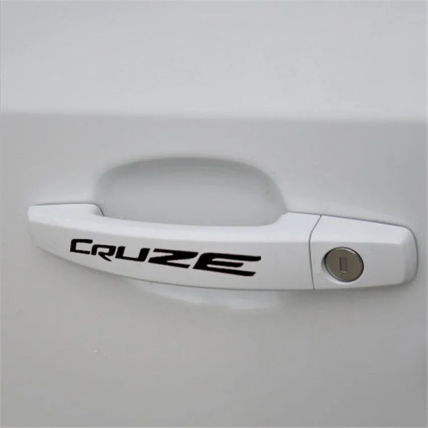 

4pcs Car Body Doorhandle Sticker Door Handle Decal For Chevrolet Cruze Cruz Sports Styling Auto Racing Decoration Accessories