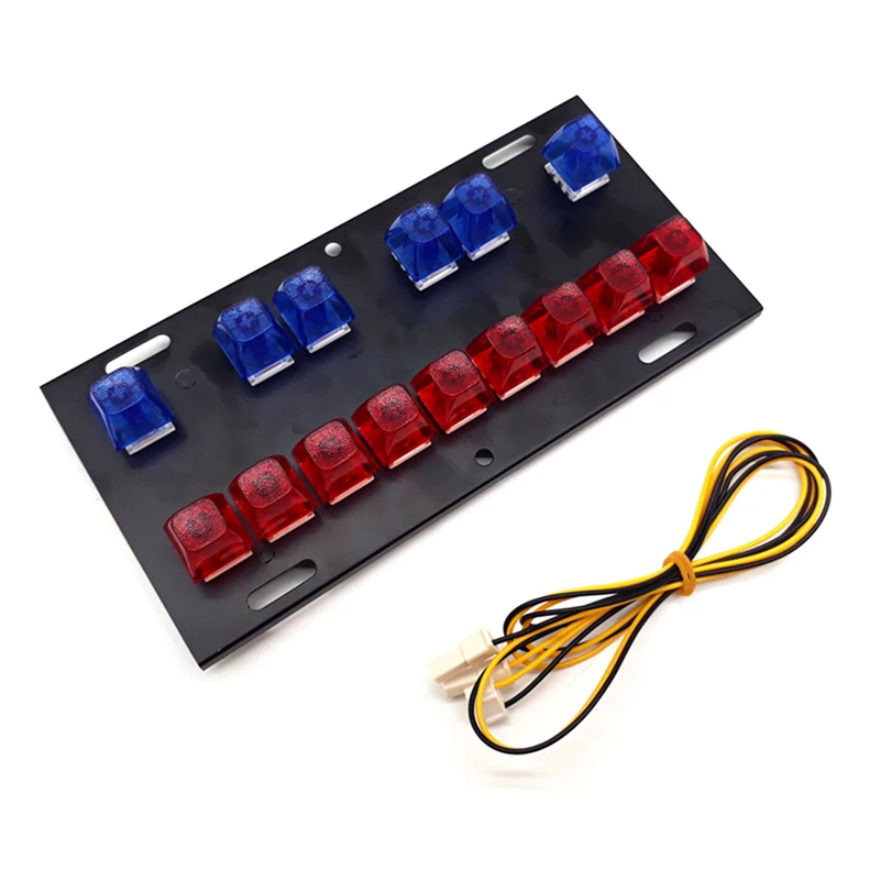 

Slot Game Machine Lighted Keyboard with 15 Keys Mechanical Button Switch Keyboard Button Switch for Small Type Slot Game Machine