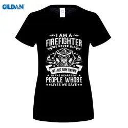 Новое поступление летних Best продажи футболка пожарный футболка с пожарным Премиум хлопок футболка передачи