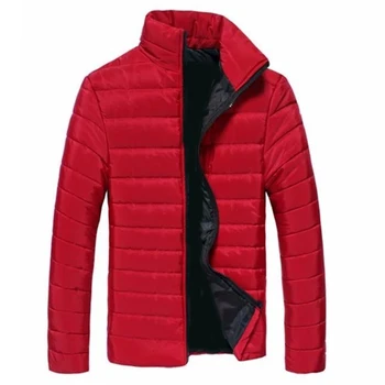 

Boys' Men's Warm Stand Collar Slim Fashion Winter Zip Coat Outwear Down Jacket