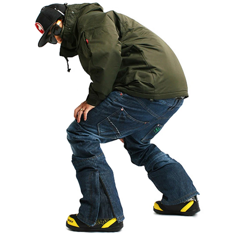 Details about / South Play Mens Pants Jeans Ski Snowboard XL Fully-Lined Blue Waterproof NEW