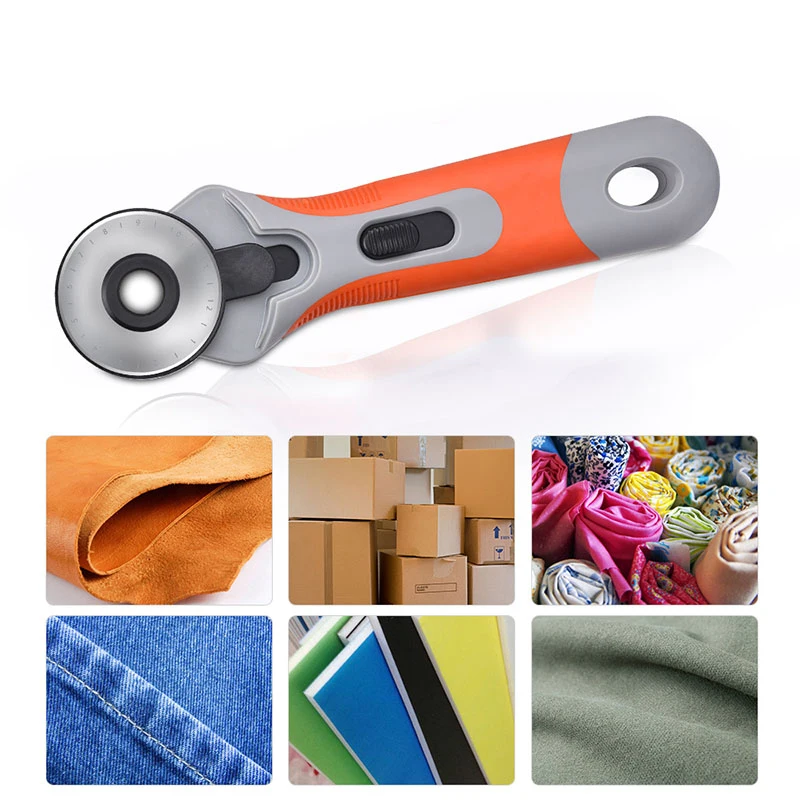 

New 45mm Leathercraft Rotary Cutters Leather Fabric Cutter Circular Blade Sewing Quilting Patchwork Cutting Tool For Fiber Paper