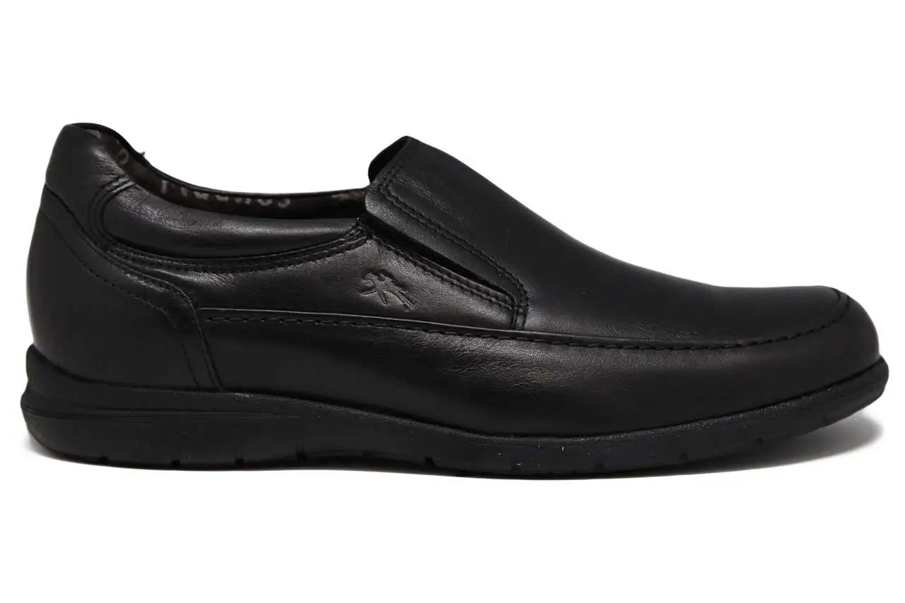 Hombre Zapatos fluchos 8499 Negro Fluchos Piel marrón dxgHnwxqWA