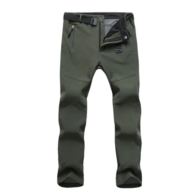 

Vertvie 2018 New Men's Winter Softshell Fleece Pants Outdoor Waterproof Hiking Pants Camping Trekking Skiing Male Sport Trousers