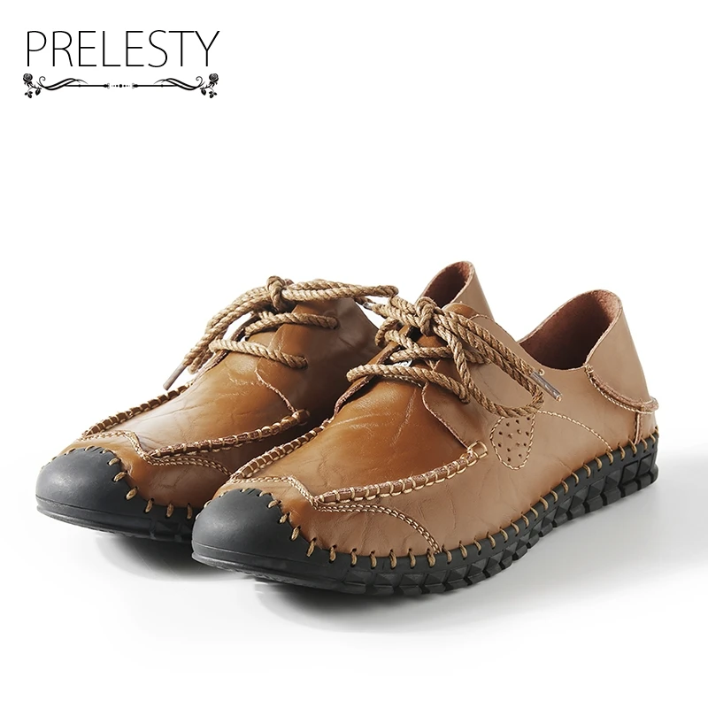 Buy Prelesty Luxury Brand Men Genuine Leather Shoes