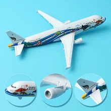 16cm Thai A320 Airbus Bangkok Fish Airlines Model Thailand Bangkok Fish Color Paint Airplane Aircraft Model Gift Travel Souvenir dvicio bangkok