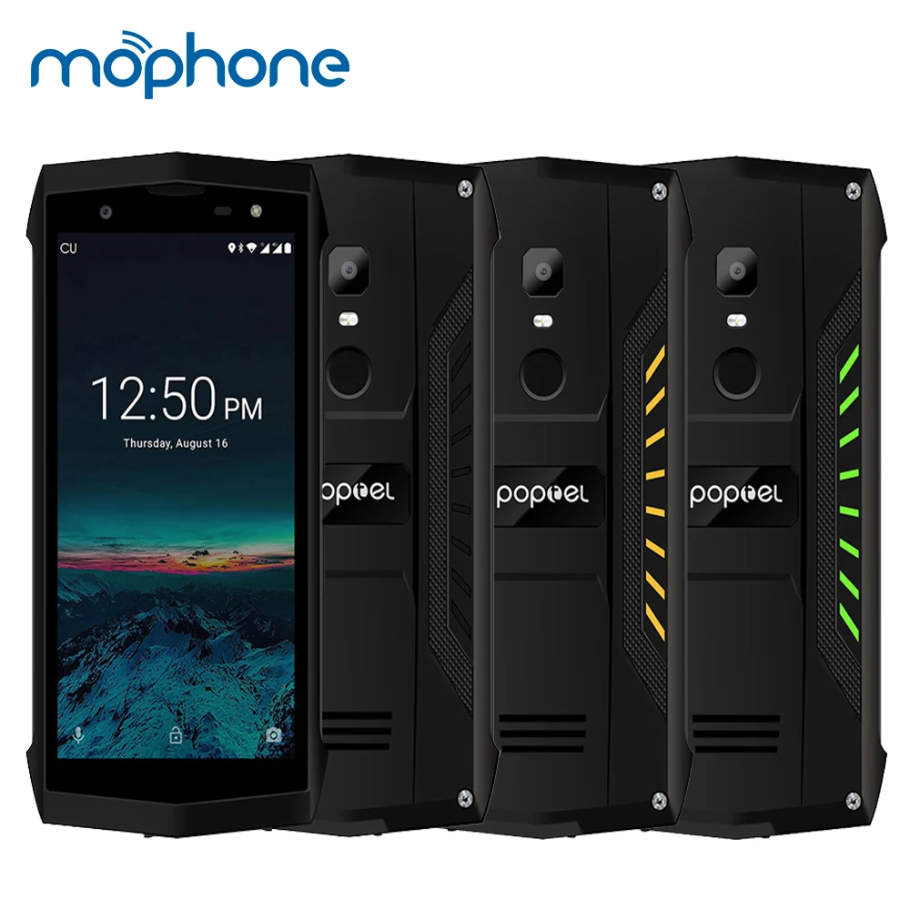 POPTEL P8 4G смартфон IP68 Водонепроницаемый NFC Лонд Динамик Android 8 1 5 0 &quotMTK6739 4 ядра 3750 мАч