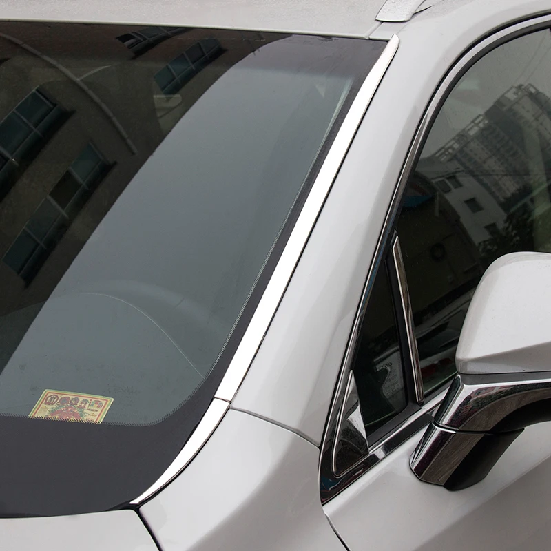 

Front Window Windshield exterior durable automobile parts bright sequins car styling sticker strip mouldings FOR Lexus NX series