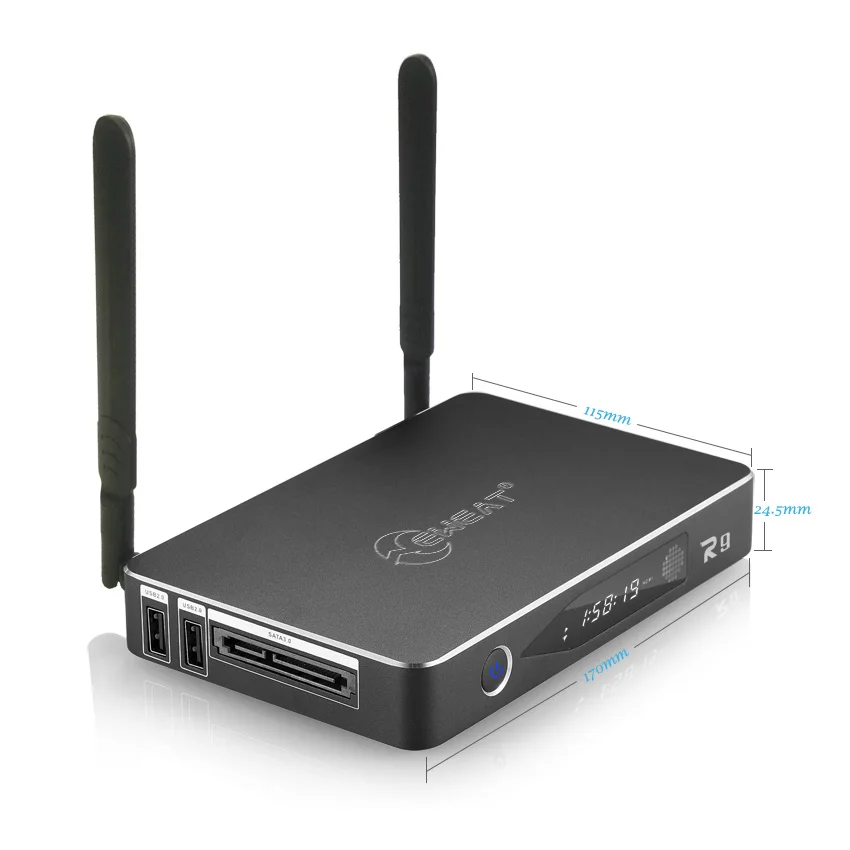 EWEAT R9 Смарт ТВ приставка Android 6,0+ OpenWRT(NAS) Realtek RTD1295 2G/16G 802.11ac wifi BT4.0 1000M LAN медиаплеер