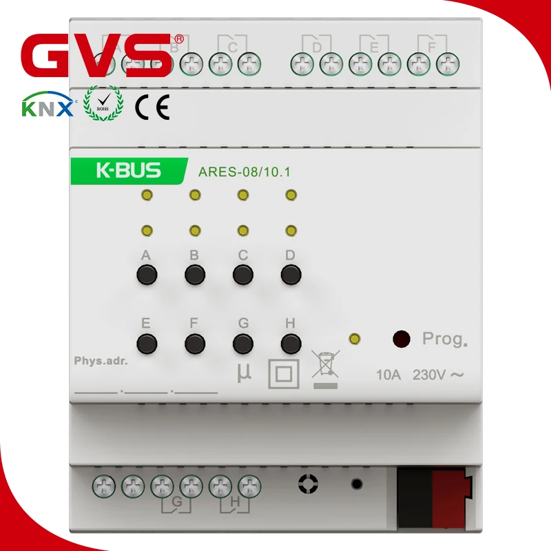 

Smart Home GVS K-bus KNX/EIB KNX Switching Actuator 8 fold 10A Switch Actuator