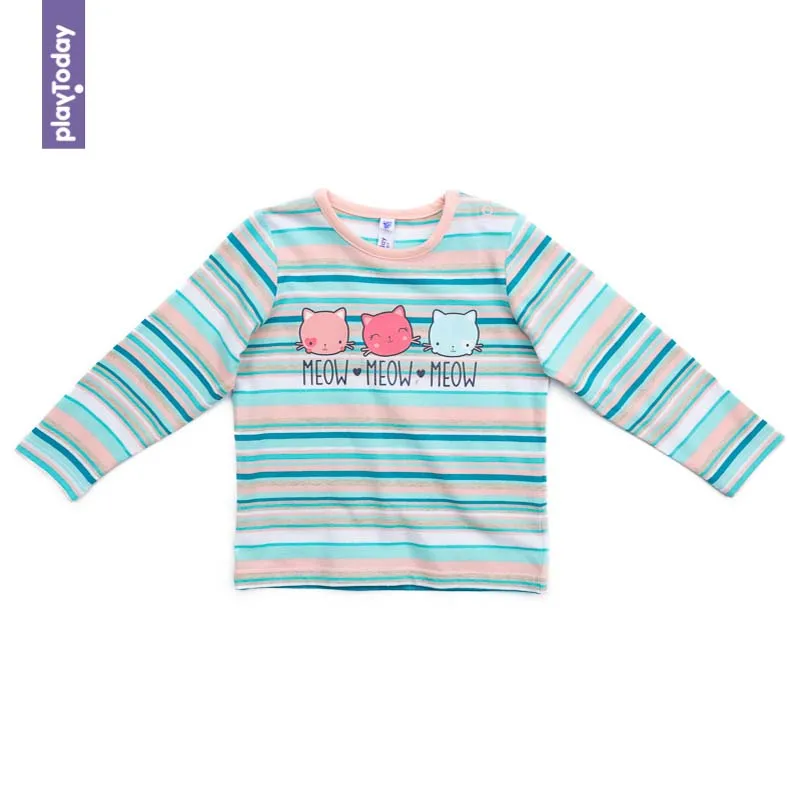 

Футболка PLAYTODAY для девочек 378066