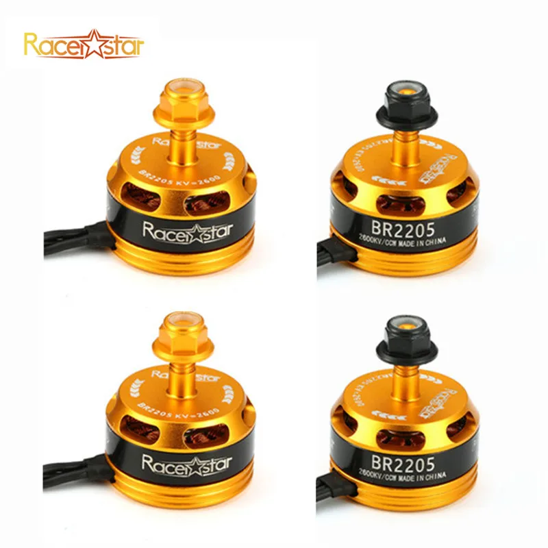 

Free Shipping Racerstar Racing Edition 2205 BR2205 2600KV 2-4S Brushless Motor CW/CCW Yellow For QAV250 ZMR250 260