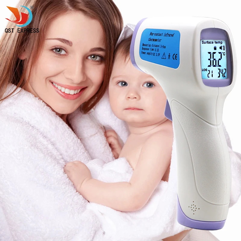 QSTEXPRESS Professional Digital LCD Infrared Thermometer Non-contact IR Temperature Measurement Gun Meter Diagnostic-tool Device