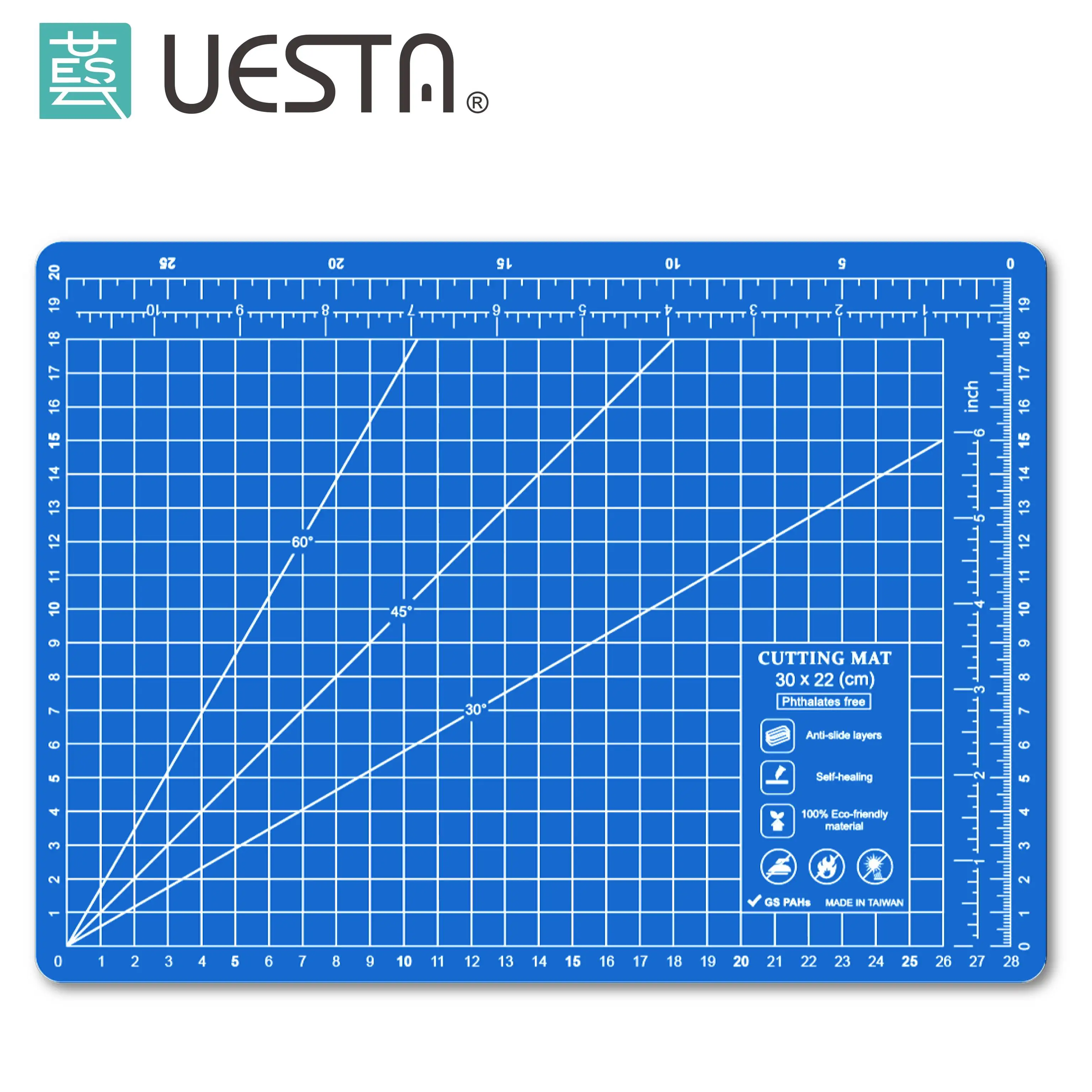 PP A4 Blue Cutting Mat 12&quotx9&quot Multipurpose Self Healing Mats for Quilting 3-Ply Durable Paper | Дом и сад