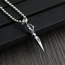 S925 Sterling Silver Jewelry Buddhist Prayer Silver Antique Style Jin Gangchu Talisman Necklace Pendant Wholesale XJF045 цена S925 Sterling Silver Jewelry Buddhist Prayer Silver Antique Style Jin Gangchu Talisman Necklace Pendant Wholesale XJF045 цены онлайн