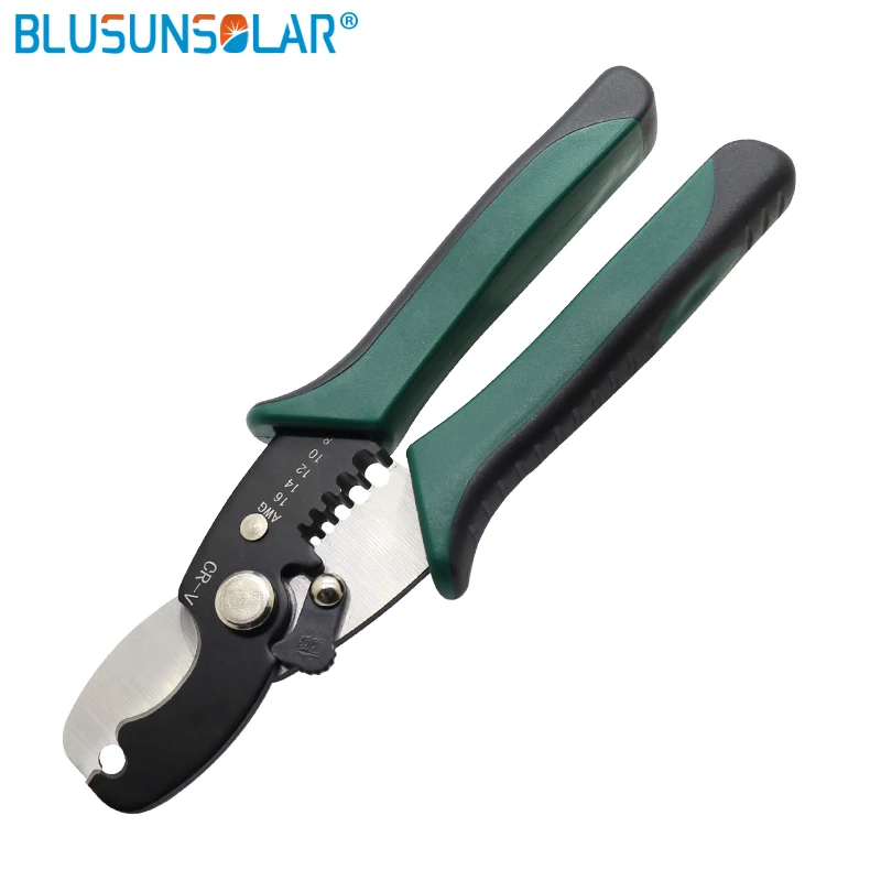 

BLUSUNSOLAR 10 pcs/lot Wire Cable Stripper Steel Wire Stripping Pliers Cutting Stripping Hand Tool for 16AWG to 8 AWG