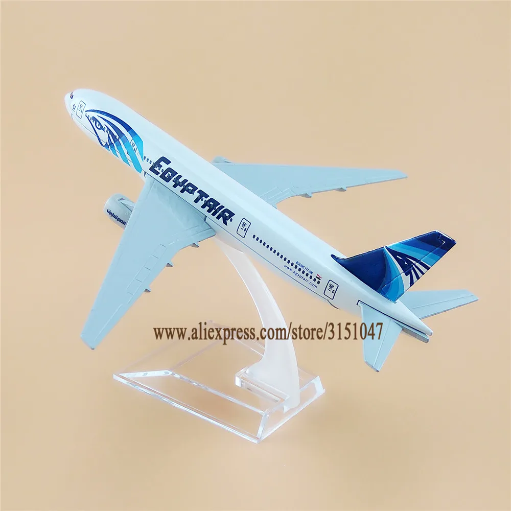 Modelo de Avião Egito Egyptair Boeing 777 B777 Companhias Aéreas Airways Avião Modelo Liga Metal Aeronaves Diecast Brinquedo Crianças Presente 16cm ar 2 16cm ar egito egyptair boeing 777 b777