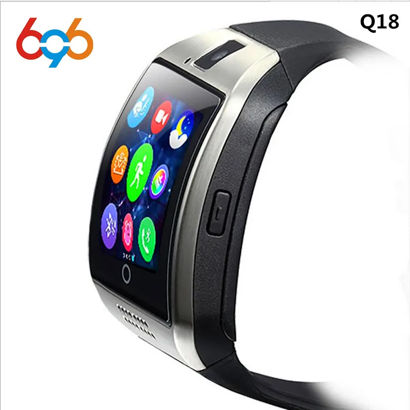 696 Smart Watch Q18 Clock Sync Notifier Support Sim SD Card Bluetooth Connectivity Android Phone Smartwatch