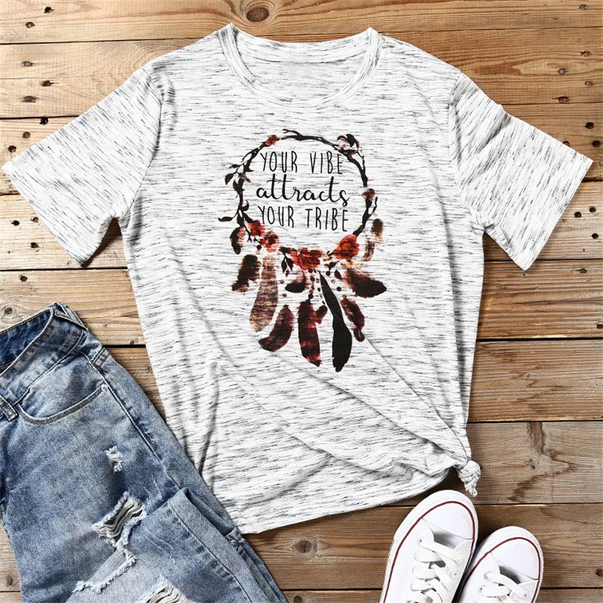 

T-shirt Women 2019 New Gray Tops Tee Fashion Letter Printed T Shirt Casual O-Neck Tees For Women Loose Top Basic Summer Tees