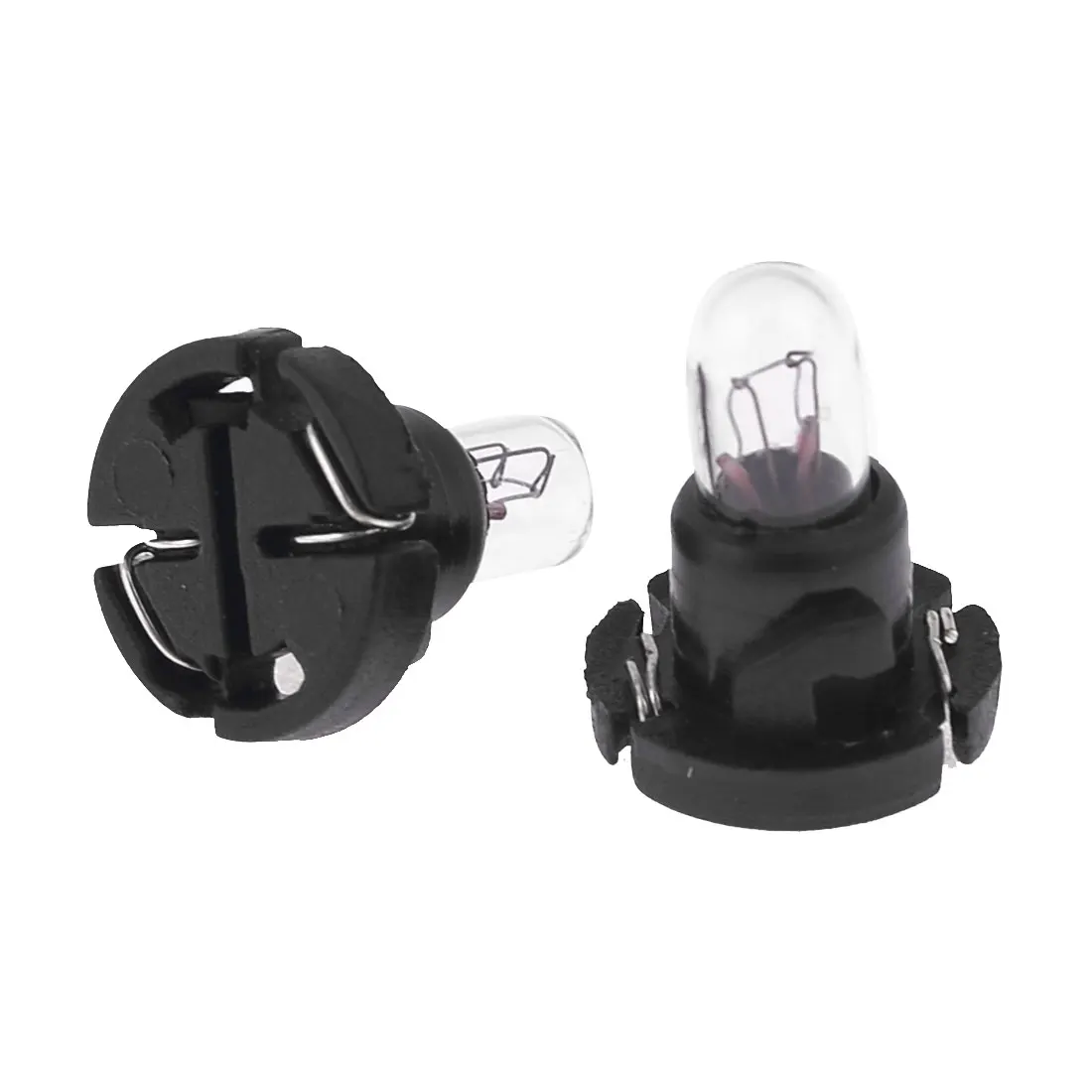 UXCELL 2Pcs Black Shell T4.7 Warm White Led Mini Bulb Dashboard Wedge