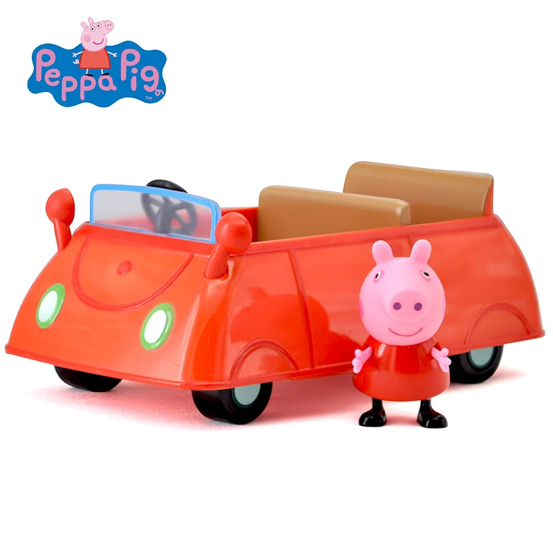 Оригинальная игрушка Peppa, Свинка Джордж, фигурки, кукла Peppa, друзья, любовь, обучение, классная сцена, развивающие игрушки, Детский Рождественский подарок