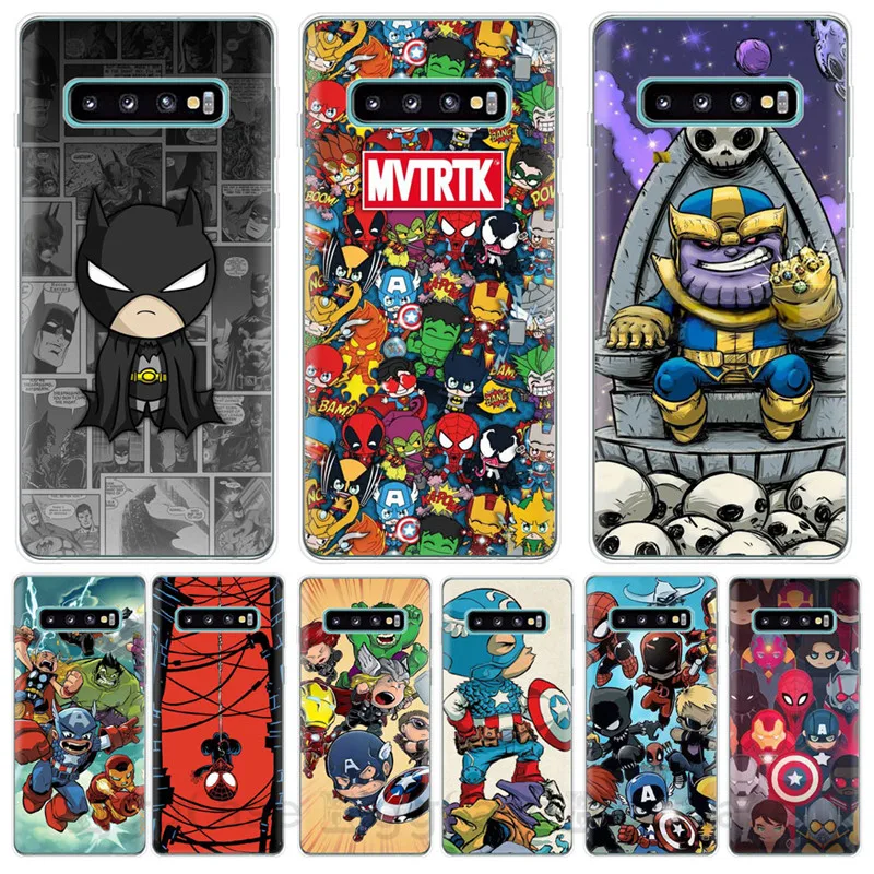 

Deadpool iron Man Marvel Avengers Star Wars Phone Silicone Case For Samsung Galaxy S7 S8 S9 S10 Plus S10E M10 M20 M30 Case Cover