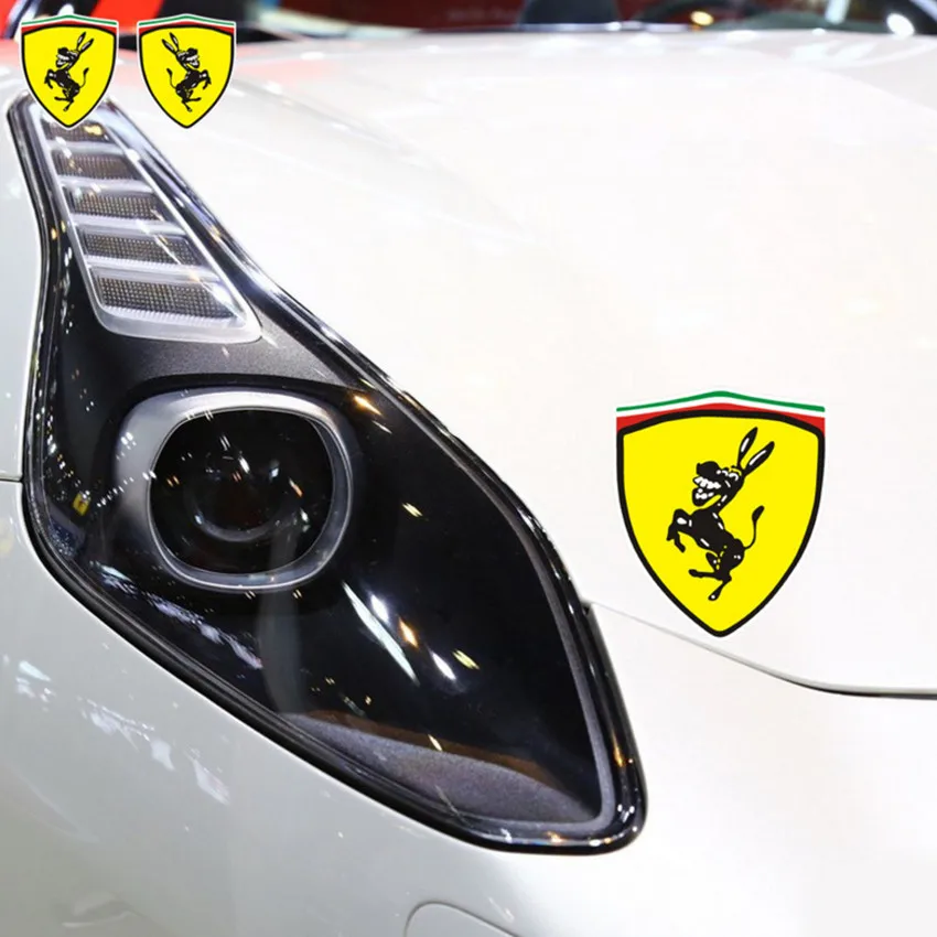 2pcs New Funny Car Window Bumper Body Donkey Sticker Decal Styling Accessories Fit For Ferrari Ford Mustang 2pcs New Funny Car Window Bumper Body Donkey Sticker Decal Styling Accessories Fit For Ferrari Ford Mustang