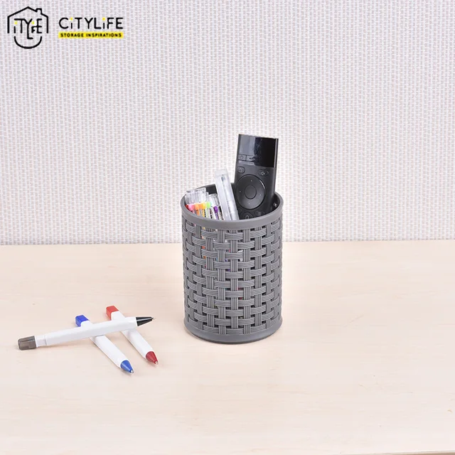 Citylife Plastic Office Supplies Pencil Holder Stationery Container Citylife Plastic Office Supplies Pencil Holder Stationery Container Cosmetic Brush Table Neat L