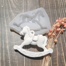 Trojan Horse Berbentuk Aromaterapi Lilin Silikon Cetakan Untuk Mobil Liontin Dekorasi DIY Gipsum Plester Cetakan(China)