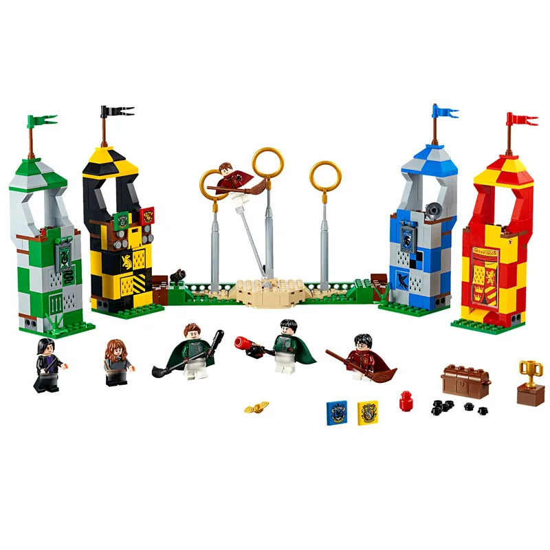 

75956 536pcs Potter series Magic Quidditch Match Model Building Block Educational DIY Toy For Children 11004 Gift