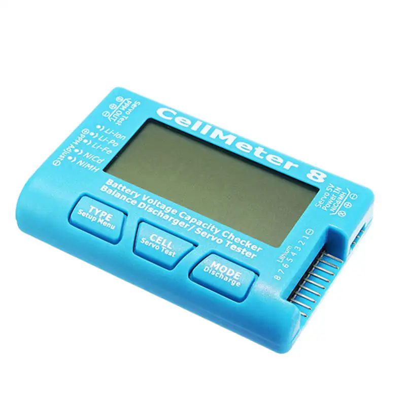 CellMeter8 AOK 8S цифровой ЖК экран батарея напряжение емкость баланс Servo тестер с