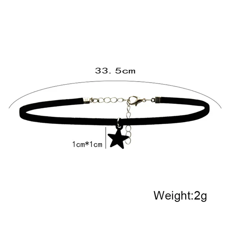 NEW Fashion 6 Pieces chokers necklaces Set Stretch Velvet Classic Gothic Lace Party Jewelry Neck accessories Collar A08#N (4)