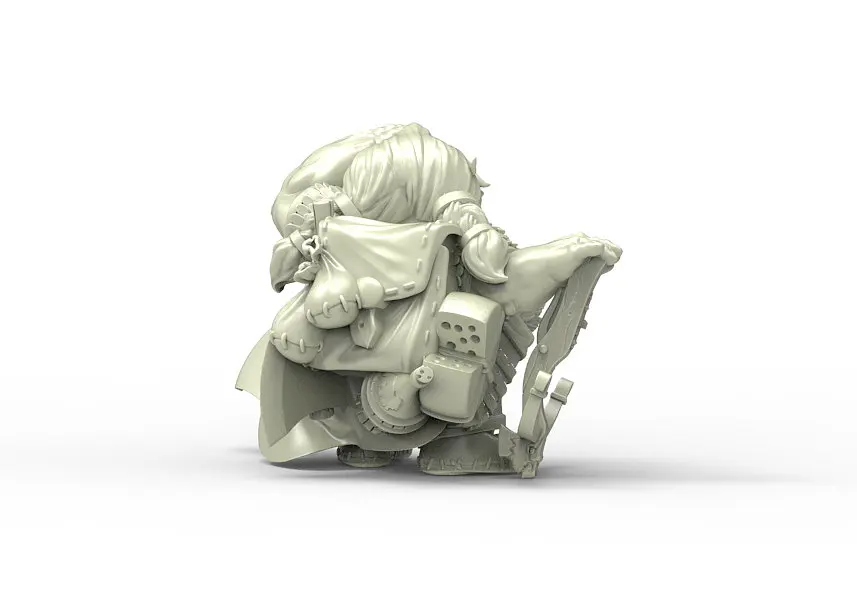 [Loong Way Miniatures] Durgin paint Forge Iron Crow Sentinel B 32 мм Полимерная миниатюра|Аксессуары для