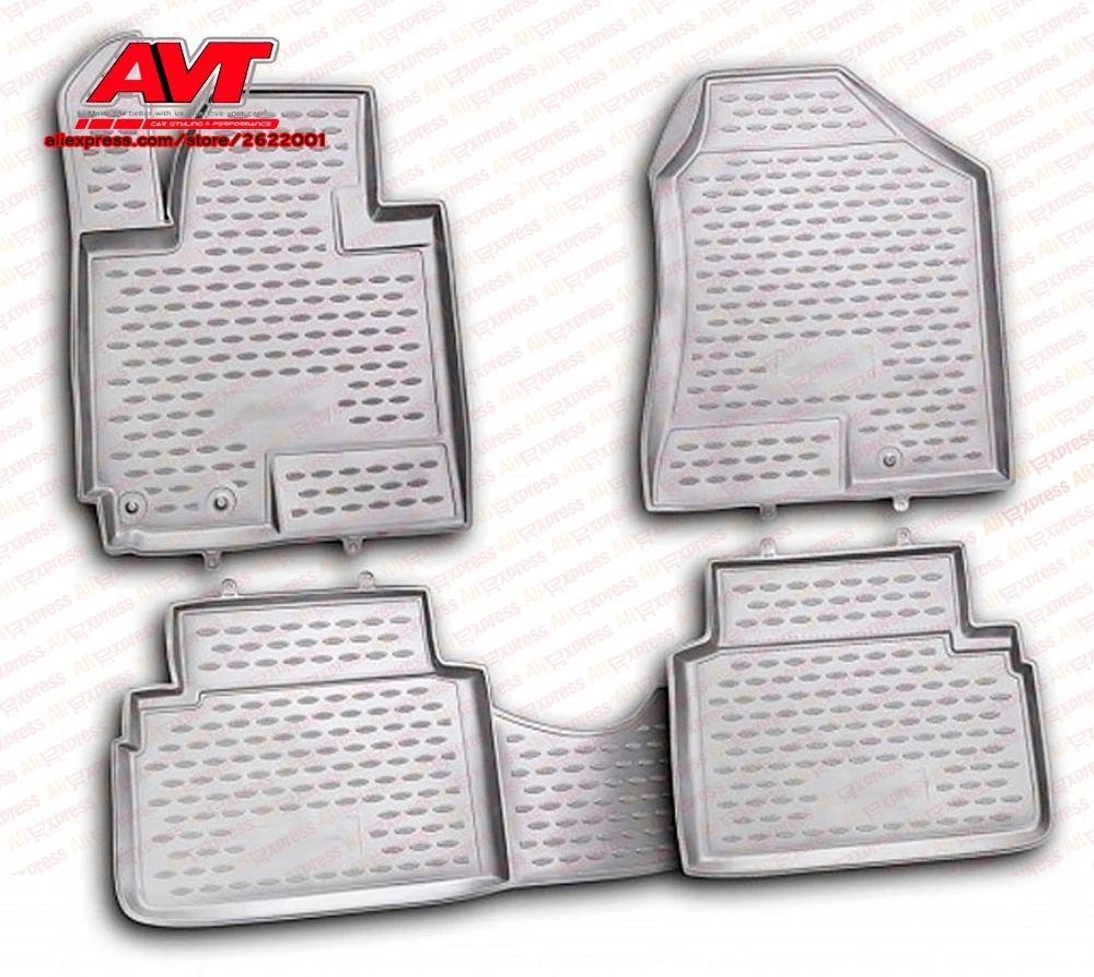 

Floor mats for Hyundai IX35 2010- 4 pcs rubber rugs non slip rubber interior car styling accessories