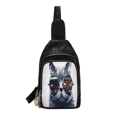 

Hot cat printed handbags handbag PU Messenger Bag Messenger bag new ladies