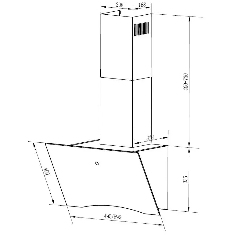 Кухонная вытяжка MAUNFELD TEFFI 60/750 белый