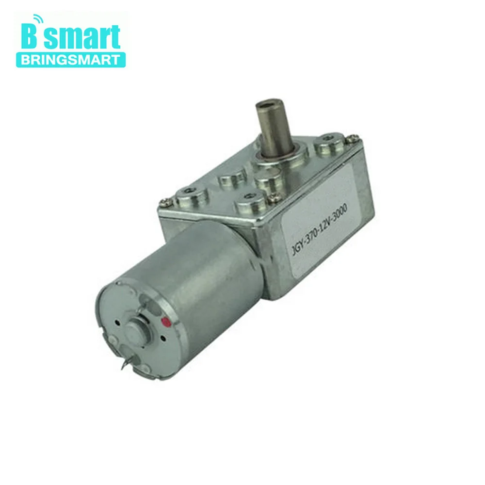 

JGY-370-3000 6V Worm Gear Motor 24V 12V Dc Gear Motor Witn 1RPM And Reducer Motor 2RPM Low Speed Ratio 1: 3000 Self-lock